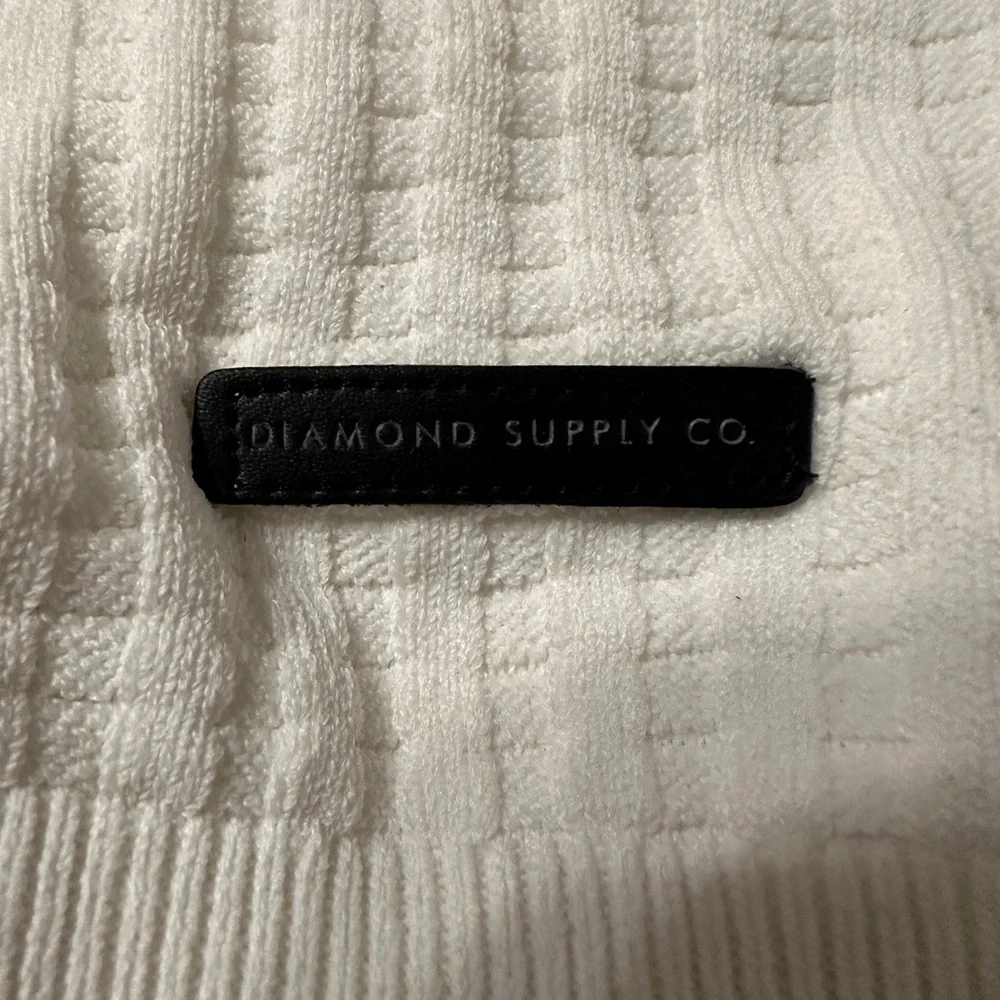 Diamond Supply Co Quartz Varsity Zip Up Cardigan - NWT - Size XL